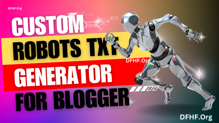 Custom robots txt generator for blogger