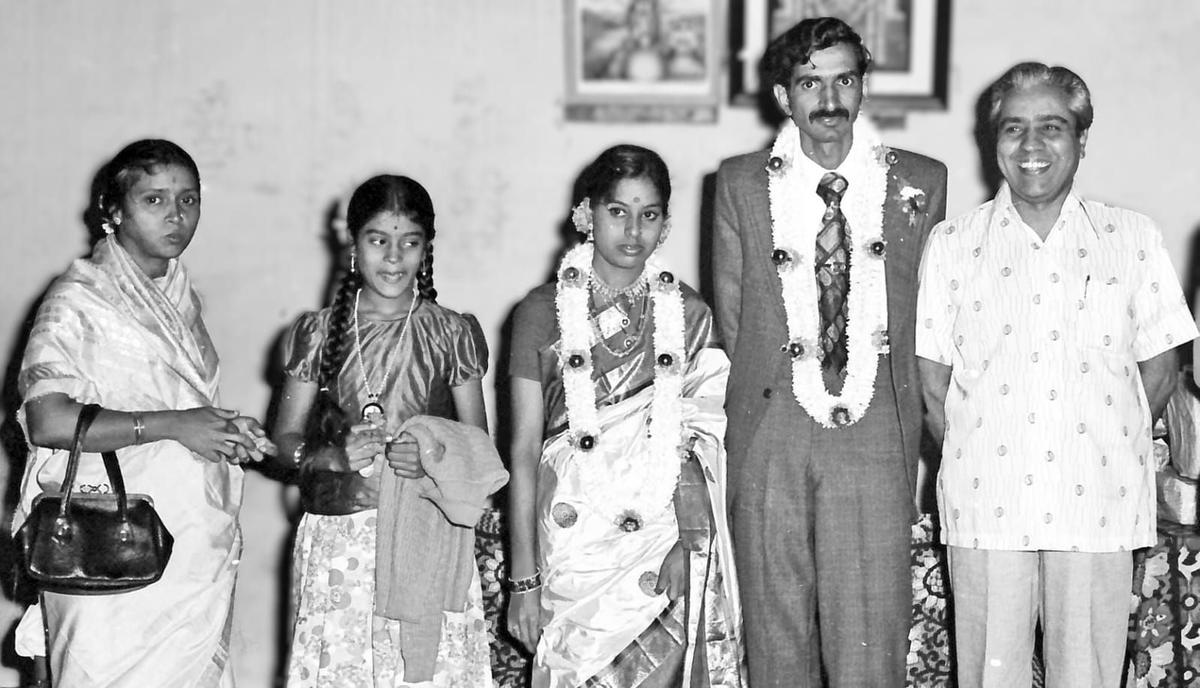 With his parents at Aswath Narayan's wedding