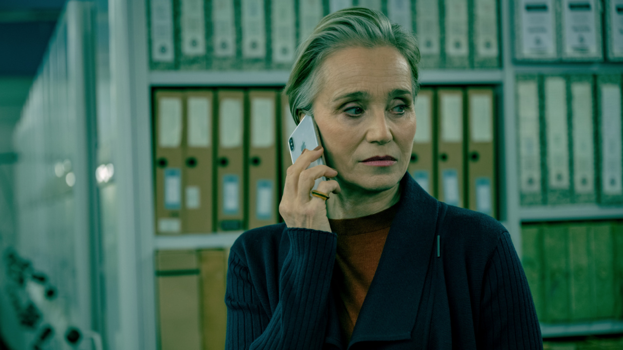 Kristin Scott Thomas in 'Slow Horses' Season 4 is now streaming on Apple TV+.