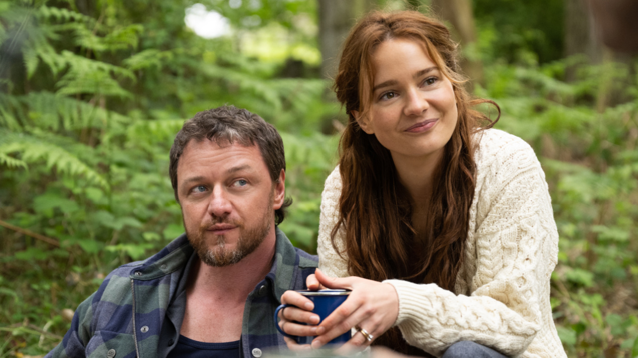 (L to R) Paddy (James McAvoy) and Ciara (Aisling Francioci) in Speak No Evil, directed by James Watkins.