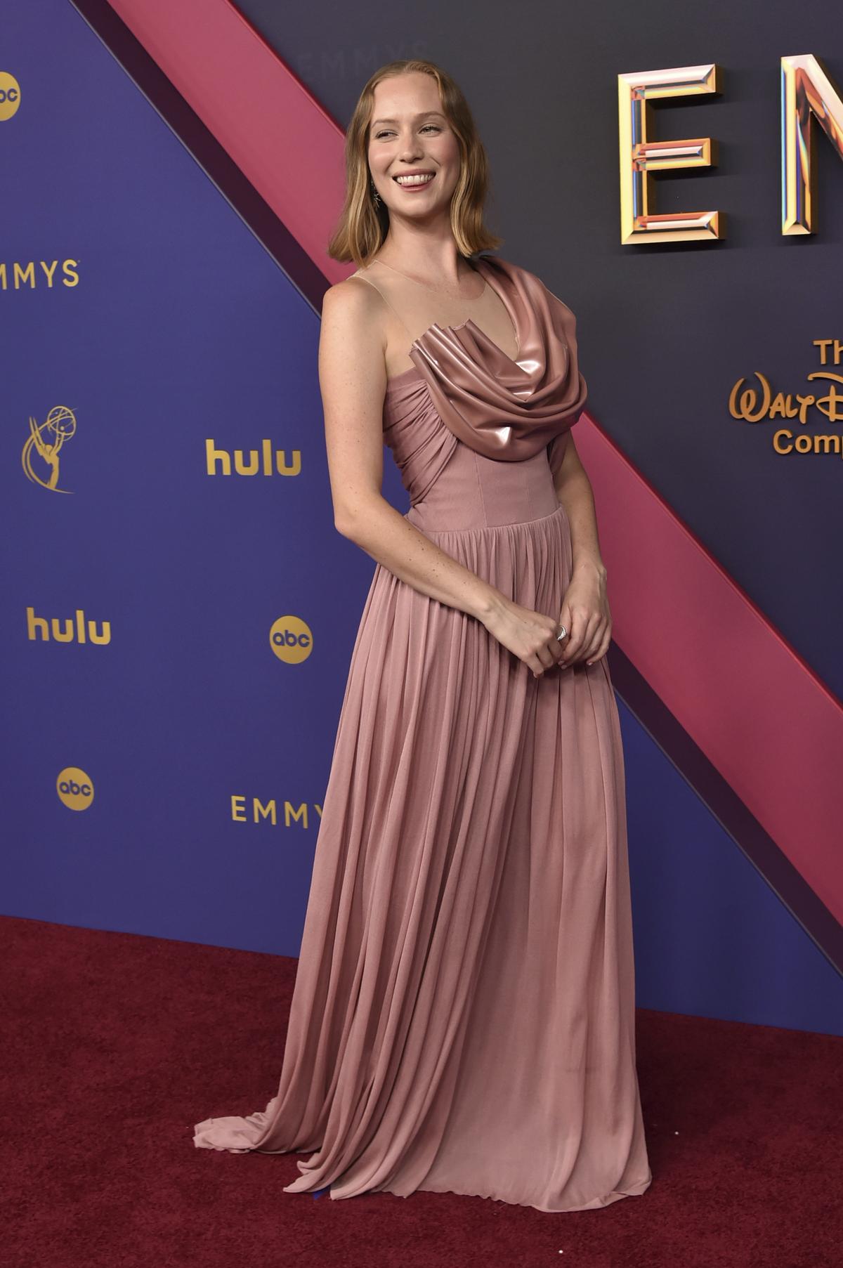 Hannah Einbinder arrives at the 76th Primetime Emmy Awards