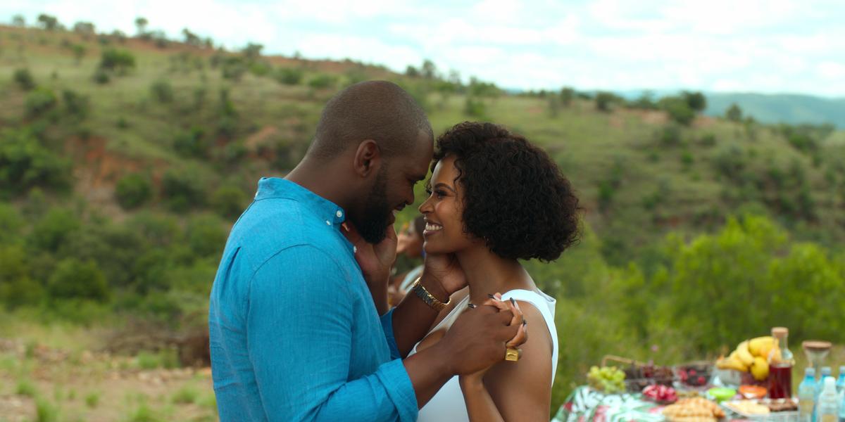 (L to R) Sive Negesi as Sabelo, Gail Mabalane as Tu in 'Happiness Is'