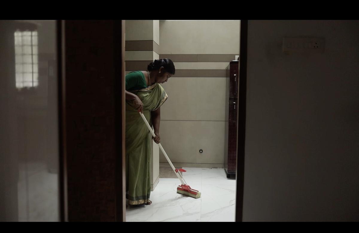 Still from the documentary Sarees and Scrubs